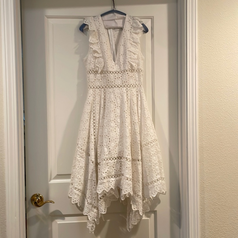 white lace Zimmermann dress, size 1.